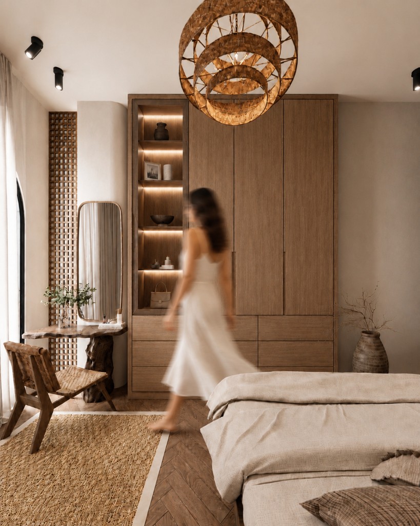 Bohoo Villa — bedroom wardrobe